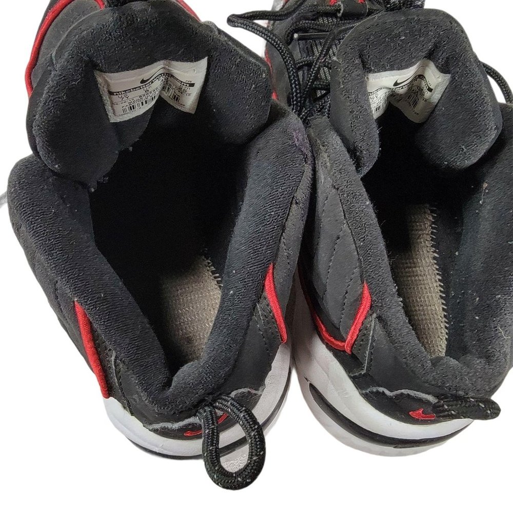 Nike Air Penny II Miami Heat Kids Black White Red - Picture 7 of 9